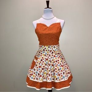 Fall Leaves Retro Style Apron